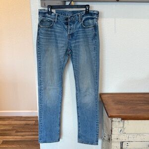 Abercrombie & Fitch Light Blue Slim straight